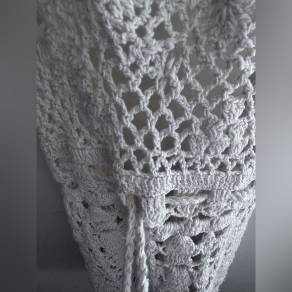 NWT Free people Crochet Beach coverup top with adjustable waistband Size: XS - Picture 4 of 5